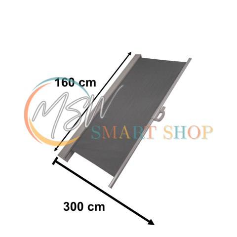 Markiza boczna tarasowa LUARO parawan zwijana 160 x 300 cm