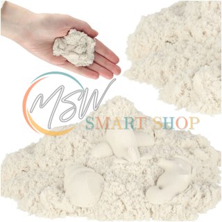 Piasek kinetyczny 1kg w woreczku biały