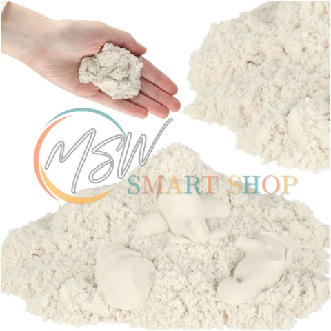 Piasek kinetyczny 1kg w woreczku biały Piasek kinetyczny 1kg w woreczku biały