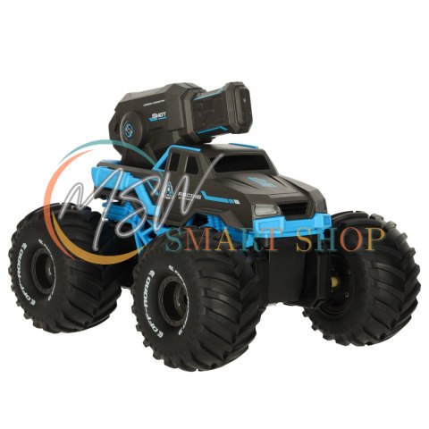 Samochód RC amfibia wodoodporny sterowany gestami ręką + 2 piloty niebieski Samochód RC amfibia wodoodporny sterowany gestami ręką + 2 piloty niebieski