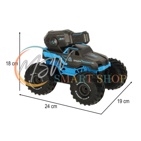 Samochód RC amfibia wodoodporny sterowany gestami ręką + 2 piloty niebieski Samochód RC amfibia wodoodporny sterowany gestami ręką + 2 piloty niebieski