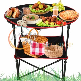 Stolik stół turystyczny składany przenośny kempingowy z pokrowcem 72 cm x 72 cm