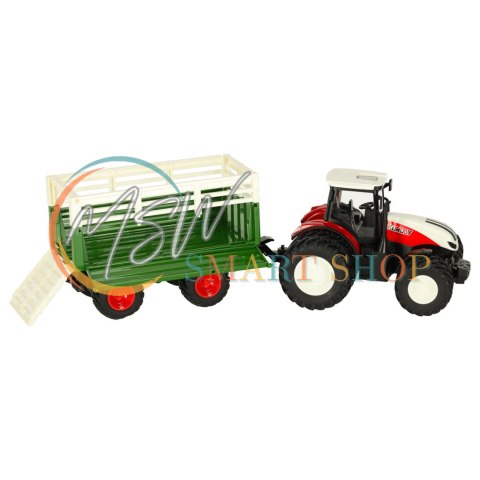 Traktor RC ciągnik rolniczy z przyczepą 2,4G 3,7V 500mAh Traktor RC ciągnik rolniczy z przyczepą 2,4G 3,7V 500mAh