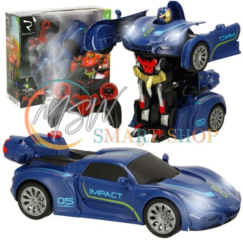 Transformer Revolt TRANSFORMING ROBOT RACER niebie