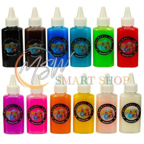 Klej żel kryształowy 3D crystal glue magiczna kuchnia szablony kreatywny zestaw 62 elementy różowy