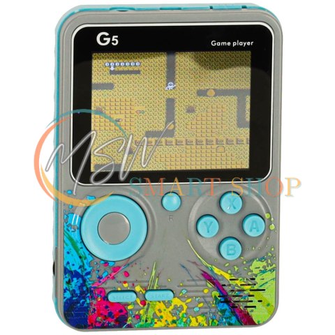Konsola przenośna do gier mini retro szara