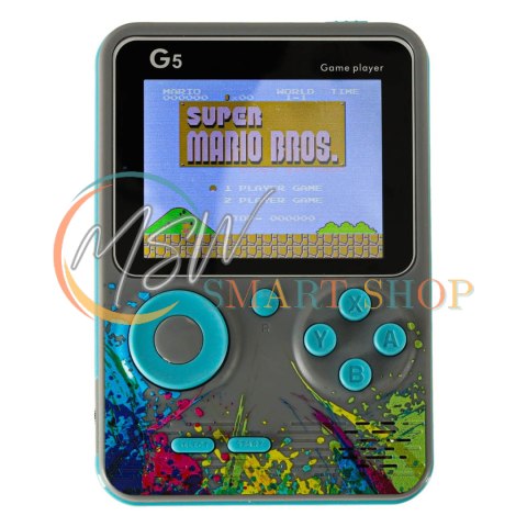 Konsola przenośna do gier mini retro szara