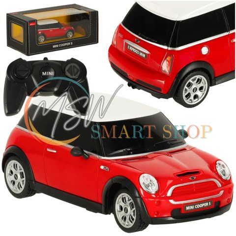 Samochód zdalnie sterowany Rastar 15000 MINI Cooper S 1:24 czerwony