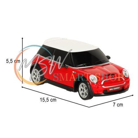 Samochód zdalnie sterowany Rastar 15000 MINI Cooper S 1:24 czerwony