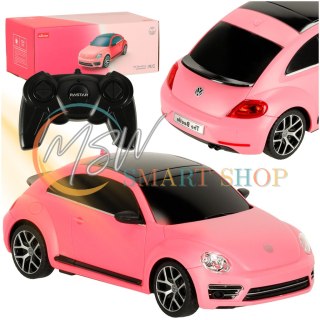 Samochód zdalnie sterowany Rastar 76200-4 Volkswagen Beetle-UV 1:24 różowy