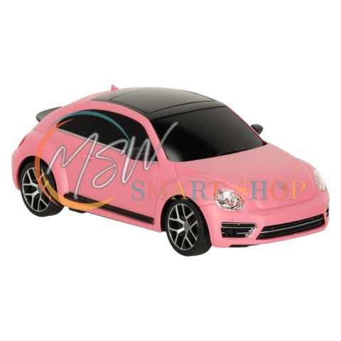 Samochód zdalnie sterowany Rastar 76200-4 Volkswagen Beetle-UV 1:24 różowy