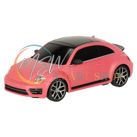 Samochód zdalnie sterowany Rastar 76200-4 Volkswagen Beetle-UV 1:24 różowy