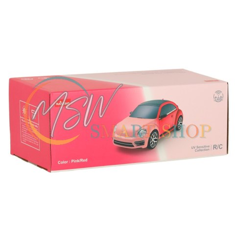 Samochód zdalnie sterowany Rastar 76200-4 Volkswagen Beetle-UV 1:24 różowy