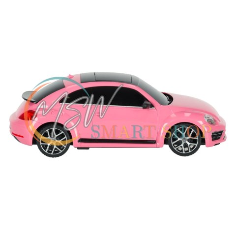 Samochód zdalnie sterowany Rastar 76200 Volkswagen Beetle 1:24 różowy