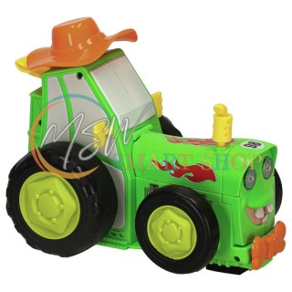 Traktor ciągnik zdalnie sterowany na pilota RC skaczący tańczący dźwięk zielony