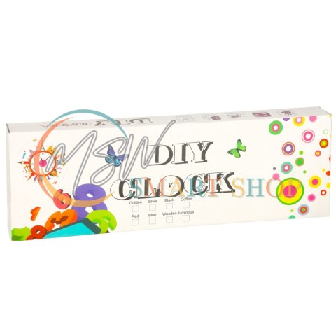 Zegar ścienny naklejany DIY regulowany 80-90 cm złoty kolorowy 12 cyfr Zegar ścienny naklejany DIY regulowany 80-90 cm złoty kolorowy 12 cyfr
