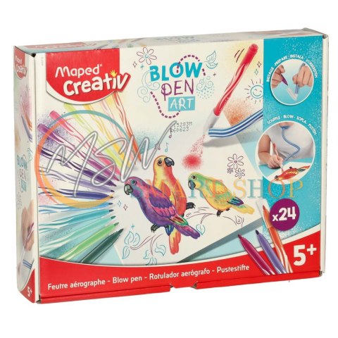 Flamastry mazaki dmuchane Maped 24 kolory Flamastry mazaki dmuchane Maped 24 kolory