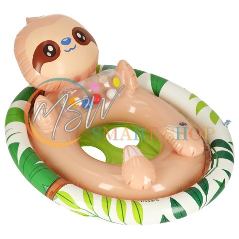 INTEX 59570 Kółko do pływania dla niemowląt koło pontonik dla dzieci dmuchany z siedziskiem leniwiec max 23kg 3-4lata INTEX 59570 Kółko do pływania dla niemowląt koło pontonik dla dzieci dmuchany z siedziskiem leniwiec max 23kg 3-4lata
