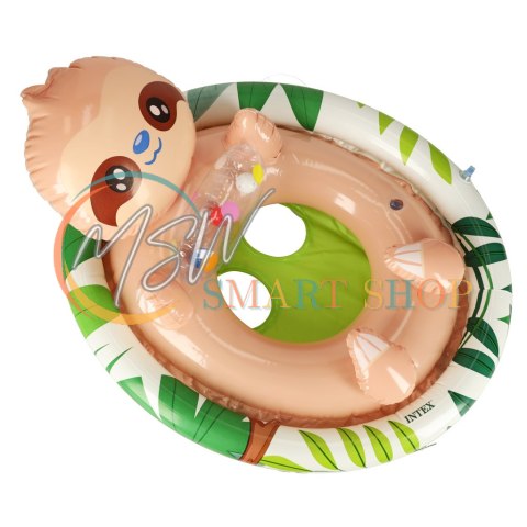 INTEX 59570 Kółko do pływania dla niemowląt koło pontonik dla dzieci dmuchany z siedziskiem leniwiec max 23kg 3-4lata INTEX 59570 Kółko do pływania dla niemowląt koło pontonik dla dzieci dmuchany z siedziskiem leniwiec max 23kg 3-4lata