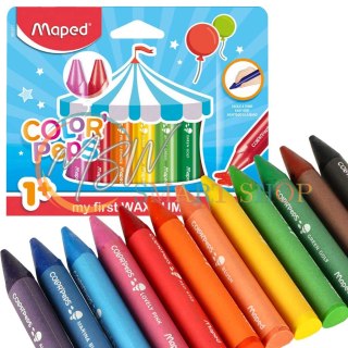 Kredki świecowe dla małych dzieci 1+ Maped 12 kolorów