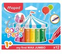 Kredki świecowe dla małych dzieci 1+ Maped 12 kolorów
