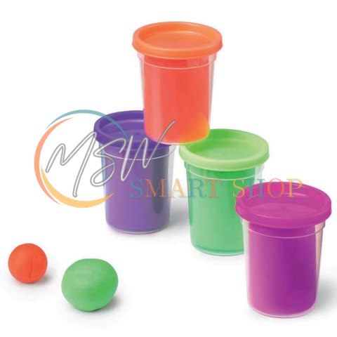 Masa plastyczna ciastolina Creativ 4x114g 4 kolory neonowe Maped Masa plastyczna ciastolina Creativ 4x114g 4 kolory neonowe Maped