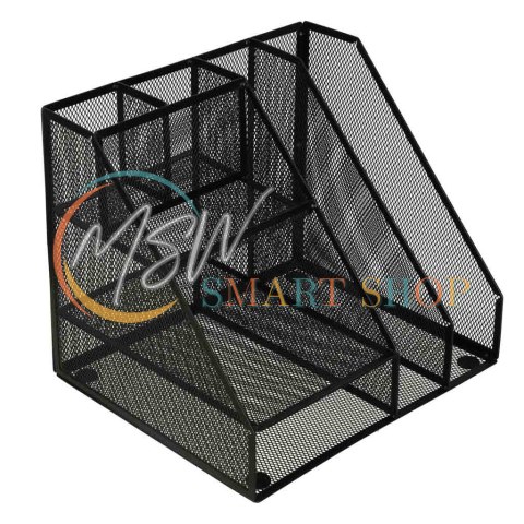 Organizer przybornik na biurko biurkowy duży A4 metalowy 7 komór Organizer przybornik na biurko biurkowy duży A4 metalowy 7 komór