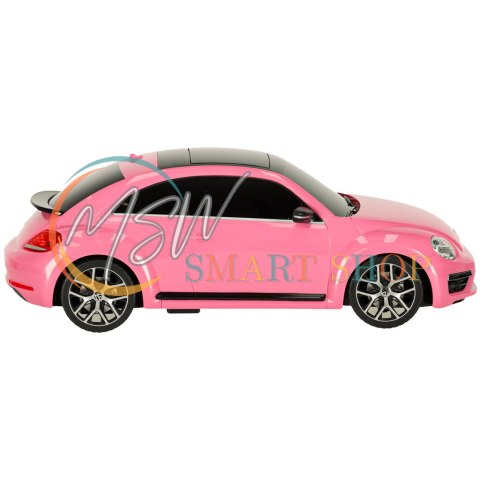 Samochód zdalnie sterowany Rastar 78000 Volkswagen Beetle 1:14 różowy