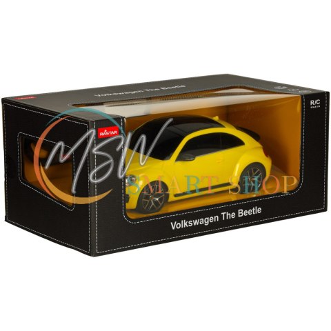 Samochód zdalnie sterowany Rastar 78000 Volkswagen Beetle 1:14 żółty
