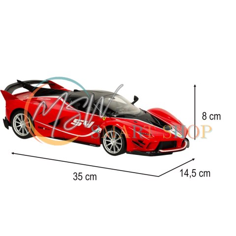 Samochód zdalnie sterowany Rastar 79200 Ferrari FXX 1:14 czerwony