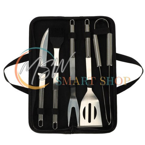 Sztućce do grilla akcesoria grillowe zestaw w etui 6 w 1 Sztućce do grilla akcesoria grillowe zestaw w etui 6 w 1