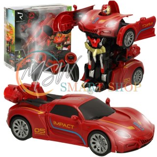 Transformer Revolt TRANSFORMING ROBOT RACER czerwo