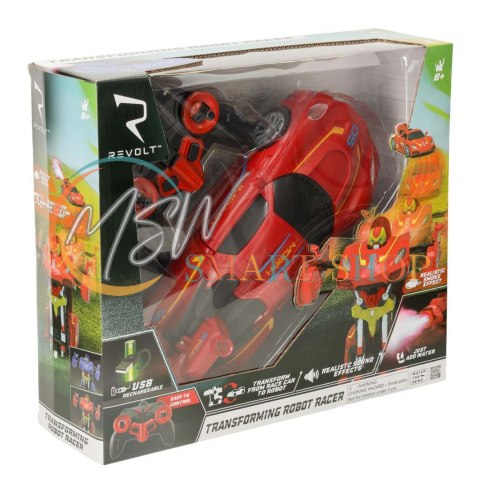 Transformer Revolt TRANSFORMING ROBOT RACER czerwo Transformer Revolt TRANSFORMING ROBOT RACER czerwo