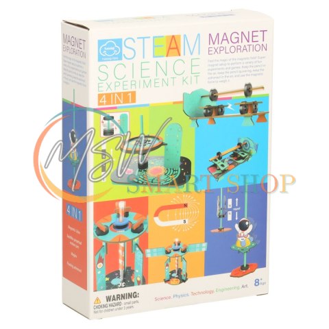 Zestaw edukacyjny do eksperymentów naukowych magnetycznych DIY 4w1 Zestaw edukacyjny do eksperymentów naukowych magnetycznych DIY 4w1