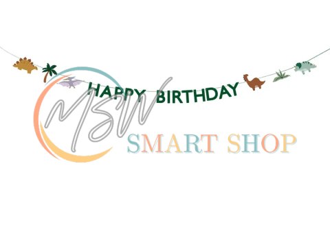 Baner Happy Birthday Dino 3m