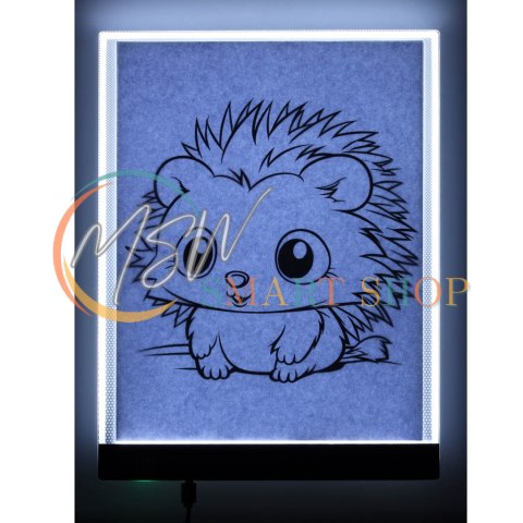 Deska kreślarska tablica tablet graficzny kalka do rysowania podświetlana LED A4