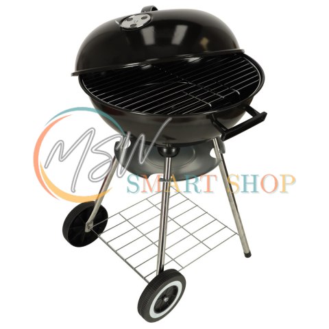 Grill ogrodowy węglowy na brykiet zamykany z pokrywą wentylacją i półką Grill ogrodowy węglowy na brykiet zamykany z pokrywą wentylacją i półką