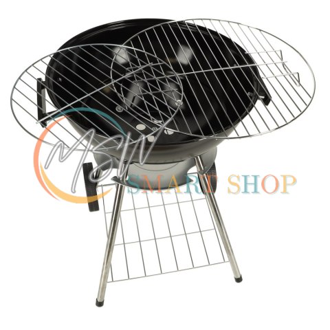 Grill ogrodowy węglowy na brykiet zamykany z pokrywą wentylacją i półką Grill ogrodowy węglowy na brykiet zamykany z pokrywą wentylacją i półką