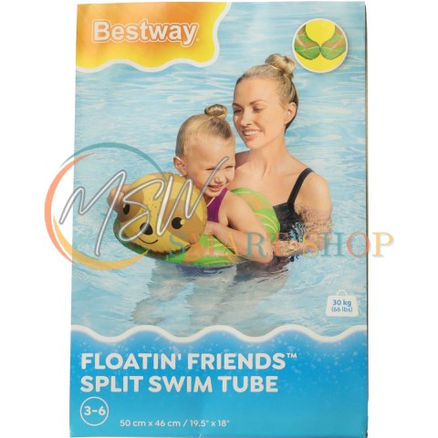 Kółko do pływania dmuchane BESTWAY 36405 leniwiec 50x46cm