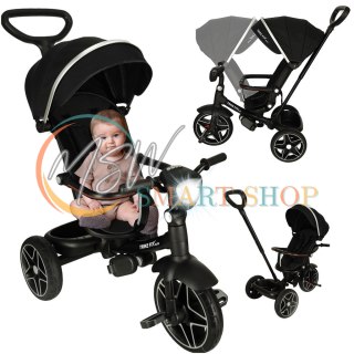 Rowerek trójkołowy TRIKE FIX Elite 2w1 rower spacerówka 6w1 czarny