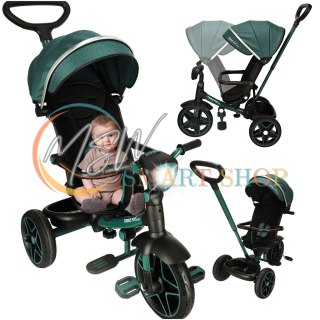 Rowerek trójkołowy TRIKE FIX Elite 2w1 rower spacerówka 6w1 zielony