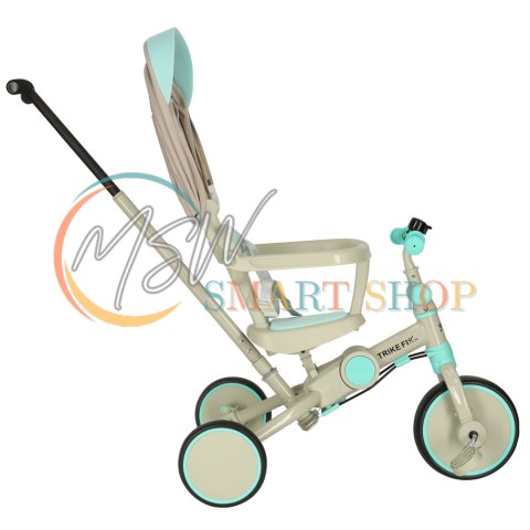 Rowerek trójkołowy TRIKE FIX V4 rower spacerówka rowerek biegowy 6w1 szary niebieski