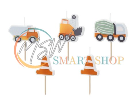 Świeczki urodzinowe Roboty Drogowe 4,5-5cm 3 szt. Świeczki urodzinowe Roboty Drogowe 4,5-5cm 3 szt.