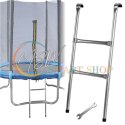 Drabinka do trampoliny ogrodowej schodki uniwersalna metalowa 86,5 x 37 cm