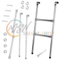 Drabinka do trampoliny ogrodowej schodki uniwersalna metalowa 86,5 x 37 cm