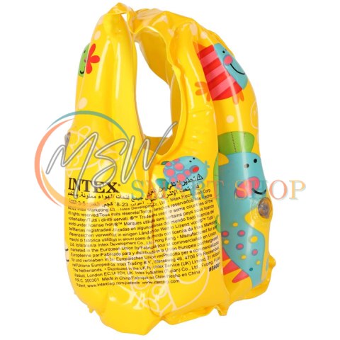 INTEX 59661 Kamizelka dmuchana kapok do pływania dla dzieci 3-5lat 18-23kg