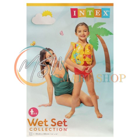 INTEX 59661 Kamizelka dmuchana kapok do pływania dla dzieci 3-5lat 18-23kg