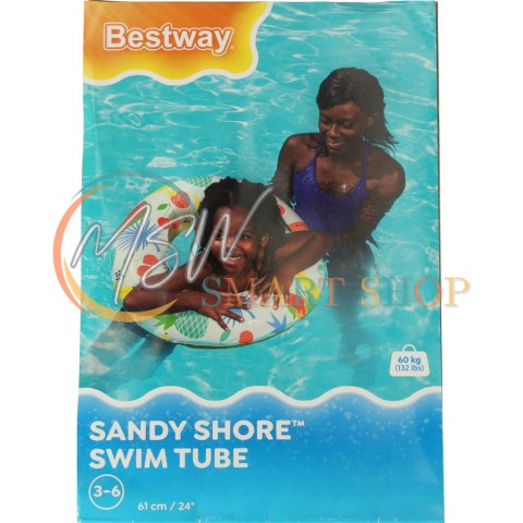 Kółko do pływania dmuchane BESTWAY 36014 owoce 61cm