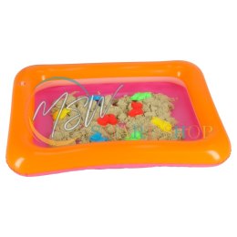 Piasek Kinetyczny w wiaderku 1kg foremki beżowy