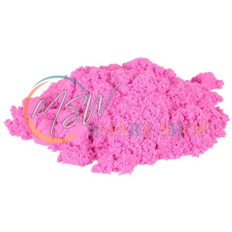 Piasek Kinetyczny w wiaderku 1kg foremki różowy